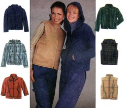 8936 SIMPLICITY  MS 6 EZ ZIPPY JACKET HOOD OR NOT, VEST PATTERN 14-20 OR 6-12 CHOICE UNCUT